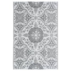 vidaXL Alfombra de exterior PP gris claro 190x290 cm