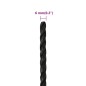 vidaXL Cuerda de trabajo polipropileno negro 6 mm 100 m vidaXL Cuerda de trabajo polipropileno negro 6 mm 100 m