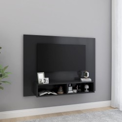 vidaXL Mueble de TV de pared madera contrachapada gris 120x23,5x90 cm