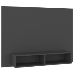 vidaXL Mueble de TV de pared madera contrachapada gris 120x23,5x90 cm