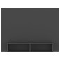 vidaXL Mueble de TV de pared madera contrachapada gris 120x23,5x90 cm