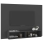 vidaXL Mueble de TV de pared madera contrachapada gris 120x23,5x90 cm