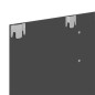 vidaXL Mueble de TV de pared madera contrachapada gris 120x23,5x90 cm