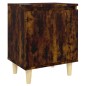 vidaXL Mesita de noche con patas madera roble Sonoma 40x30x50 cm vidaXL Mesita de noche con patas madera roble Sonoma 40x30x50 cm