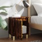 vidaXL Mesita de noche con patas madera roble Sonoma 40x30x50 cm vidaXL Mesita de noche con patas madera roble Sonoma 40x30x50 cm