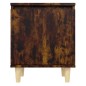vidaXL Mesita de noche con patas madera roble Sonoma 40x30x50 cm vidaXL Mesita de noche con patas madera roble Sonoma 40x30x50 cm
