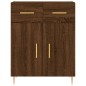 vidaXL Aparador alto madera contrachapada marrón roble 69,5x34x180 cm vidaXL Aparador alto madera contrachapada marrón roble 69,5x34x180 cm
