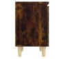 vidaXL Mesita de noche con patas madera roble Sonoma 40x30x50 cm vidaXL Mesita de noche con patas madera roble Sonoma 40x30x50 cm