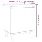 vidaXL Mesita de noche con patas madera roble Sonoma 40x30x50 cm vidaXL Mesita de noche con patas madera roble Sonoma 40x30x50 cm