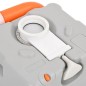 vidaXL Inodoro de camping portátil HDPE gris y blanco 22+12 L vidaXL Inodoro de camping portátil HDPE gris y blanco 22+12 L