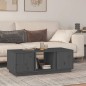 vidaXL Mesa de centro de madera maciza de pino gris 110x50x40 cm vidaXL Mesa de centro de madera maciza de pino gris 110x50x40 cm