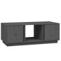 vidaXL Mesa de centro de madera maciza de pino gris 110x50x40 cm vidaXL Mesa de centro de madera maciza de pino gris 110x50x40 cm
