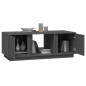vidaXL Mesa de centro de madera maciza de pino gris 110x50x40 cm vidaXL Mesa de centro de madera maciza de pino gris 110x50x40 cm