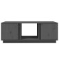 vidaXL Mesa de centro de madera maciza de pino gris 110x50x40 cm vidaXL Mesa de centro de madera maciza de pino gris 110x50x40 cm