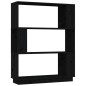 vidaXL Estantería/divisor madera de pino negro 80x25x101 cm vidaXL Estantería/divisor madera de pino negro 80x25x101 cm