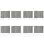 vidaXL Muebles para TV de pared 8 uds gris Sonoma 30,5x30x30 cm vidaXL Muebles para TV de pared 8 uds gris Sonoma 30,5x30x30 cm