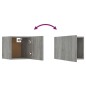 vidaXL Muebles para TV de pared 8 uds gris Sonoma 30,5x30x30 cm vidaXL Muebles para TV de pared 8 uds gris Sonoma 30,5x30x30 cm