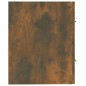 vidaXL Mueble lavabo madera contrachapada roble ahumado 60x38,5x48 cm vidaXL Mueble lavabo madera contrachapada roble ahumado 60x38,5x48 cm