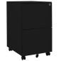 vidaXL Armario archivador acero negro 39x45x67 cm