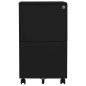vidaXL Armario archivador acero negro 39x45x67 cm