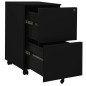 vidaXL Armario archivador acero negro 39x45x67 cm