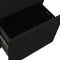 vidaXL Armario archivador acero negro 39x45x67 cm