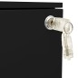 vidaXL Armario archivador acero negro 39x45x67 cm