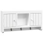 vidaXL Armario para llaves blanco contrachapada y acero 40x8,5x20 cm vidaXL Armario para llaves blanco contrachapada y acero 40x8,5x20 cm