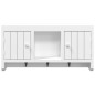 vidaXL Armario para llaves blanco contrachapada y acero 40x8,5x20 cm vidaXL Armario para llaves blanco contrachapada y acero 40x8,5x20 cm