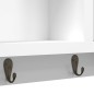 vidaXL Armario para llaves blanco contrachapada y acero 40x8,5x20 cm vidaXL Armario para llaves blanco contrachapada y acero 40x8,5x20 cm