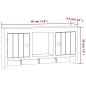 vidaXL Armario para llaves blanco contrachapada y acero 40x8,5x20 cm vidaXL Armario para llaves blanco contrachapada y acero 40x8,5x20 cm