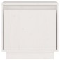 vidaXL Mesita de noche de madera maciza de pino blanco 40x30x40 cm vidaXL Mesita de noche de madera maciza de pino blanco 40x30x40 cm