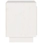 vidaXL Mesita de noche de madera maciza de pino blanco 40x30x40 cm vidaXL Mesita de noche de madera maciza de pino blanco 40x30x40 cm