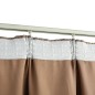 vidaXL Cortinas opacas con ganchos 2 piezas gris topo 140x175 cm vidaXL Cortinas opacas con ganchos 2 piezas gris topo 140x175 cm
