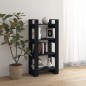 vidaXL Estantería/divisor de espacios madera maciza negro 60x35x125 cm vidaXL Estantería/divisor de espacios madera maciza negro 60x35x125 cm