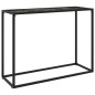vidaXL Mesa consola vidrio templado negro 100x35x75 cm vidaXL Mesa consola vidrio templado negro 100x35x75 cm