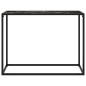 vidaXL Mesa consola vidrio templado negro 100x35x75 cm vidaXL Mesa consola vidrio templado negro 100x35x75 cm