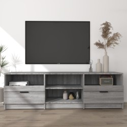 vidaXL Mueble de TV madera contrachapada gris Sonoma 150x33,5x45 cm