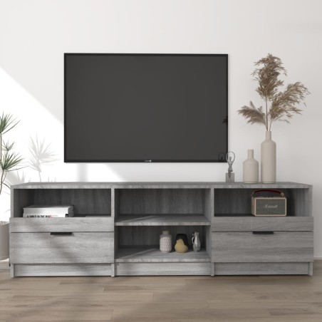 vidaXL Mueble de TV madera contrachapada gris Sonoma 150x33,5x45 cm