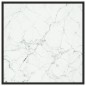 vidaXL Mesa de centro negra con vidrio de mármol blanco 80x80x35 cm vidaXL Mesa de centro negra con vidrio de mármol blanco 80x80x35 cm