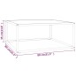 vidaXL Mesa de centro negra con vidrio de mármol blanco 80x80x35 cm vidaXL Mesa de centro negra con vidrio de mármol blanco 80x80x35 cm