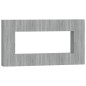 vidaXL Set de muebles para TV 8 pzas madera contrachapada gris Sonoma