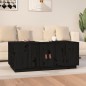 vidaXL Mesa de centro de madera maciza de pino negro 100x50x41 cm vidaXL Mesa de centro de madera maciza de pino negro 100x50x41 cm
