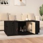 vidaXL Mesa de centro de madera maciza de pino negro 100x50x41 cm vidaXL Mesa de centro de madera maciza de pino negro 100x50x41 cm