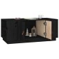 vidaXL Mesa de centro de madera maciza de pino negro 100x50x41 cm vidaXL Mesa de centro de madera maciza de pino negro 100x50x41 cm