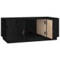vidaXL Mesa de centro de madera maciza de pino negro 100x50x41 cm vidaXL Mesa de centro de madera maciza de pino negro 100x50x41 cm