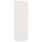 vidaXL Aparador alto de madera maciza de pino blanco 60x40x116,5 cm
