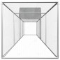 vidaXL Gallinero acero galvanizado 9x1x1,5 m vidaXL Gallinero acero galvanizado 9x1x1,5 m