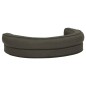 vidaXL Colchón para cama de perro ergonómico gris oscuro 75x53 cm