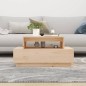 vidaXL Mesa de centro de madera maciza de pino 80x55x40,5 cm vidaXL Mesa de centro de madera maciza de pino 80x55x40,5 cm